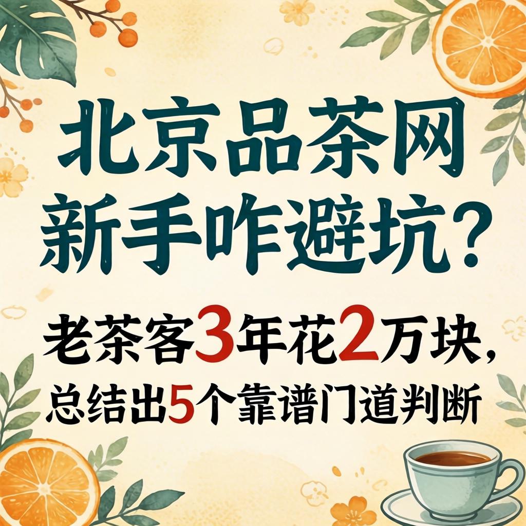 北京品茶网，新手咋避坑？老茶客3年花2万块，总结出5个靠谱门道