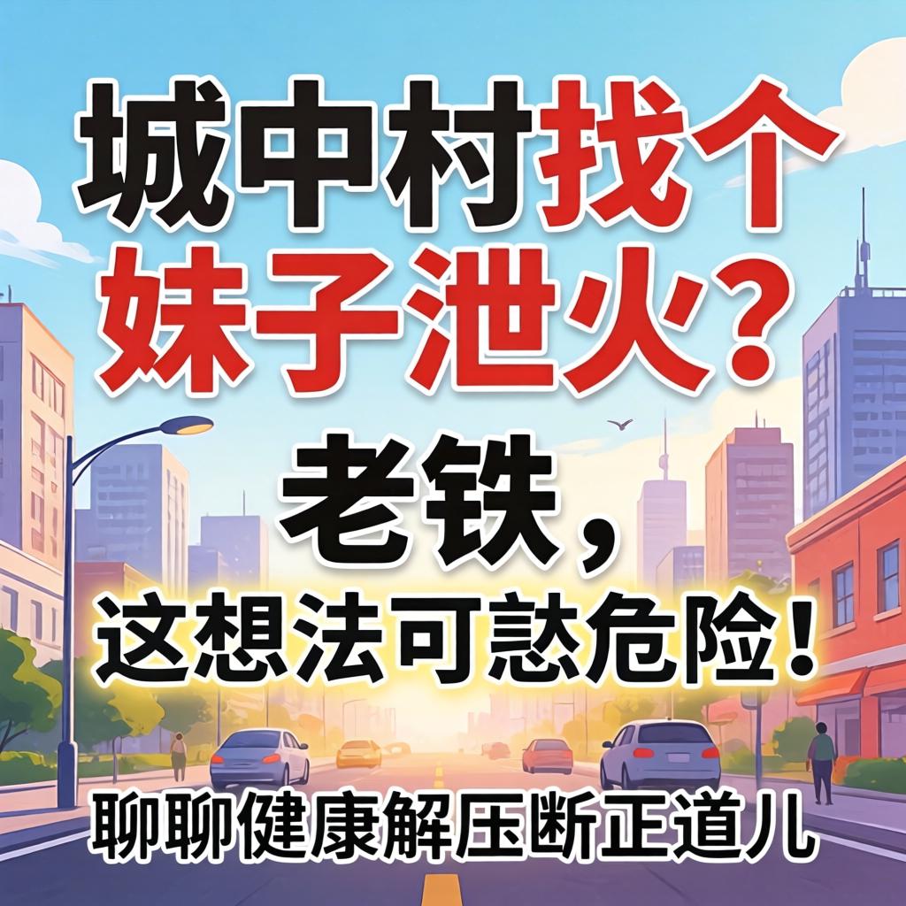 城中村找个妹子泄火？老铁，这想法可忒危险！聊聊健康解压的正道儿