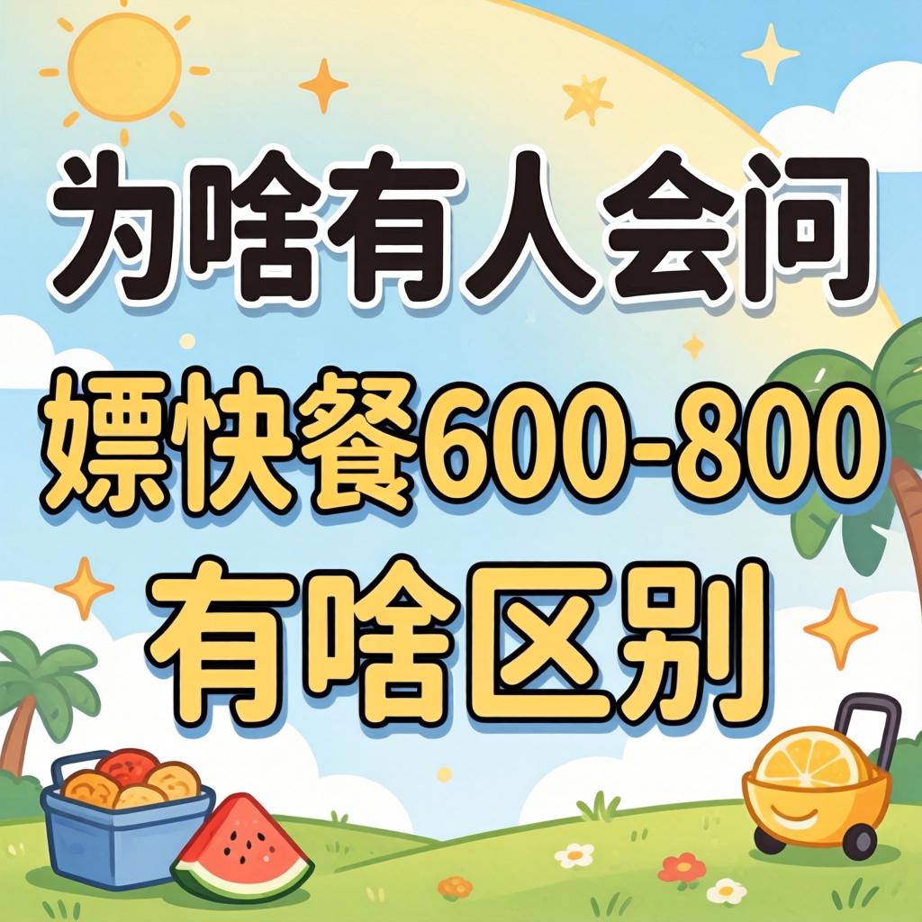 为啥有人会问“嫖快餐600-800有啥区别”这种问题？？
