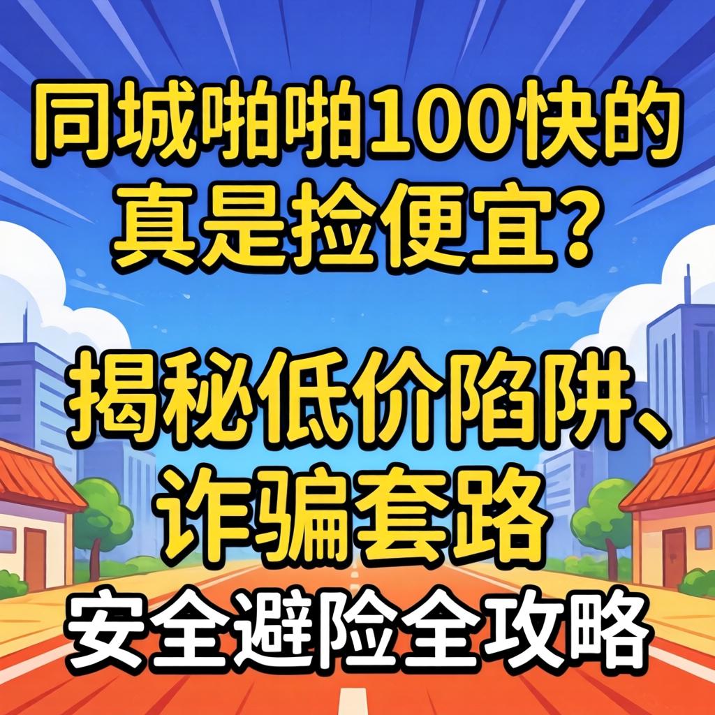 同城啪啪100快的，真是捡便宜？揭秘低价陷阱、诈骗套路与安全避险全攻略