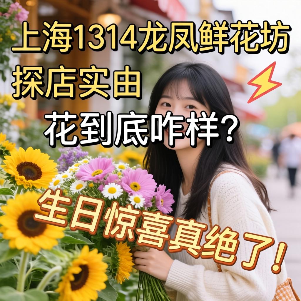 上海1314龙凤鲜花坊探店实拍:花到底咋样?生日惊喜真绝了!