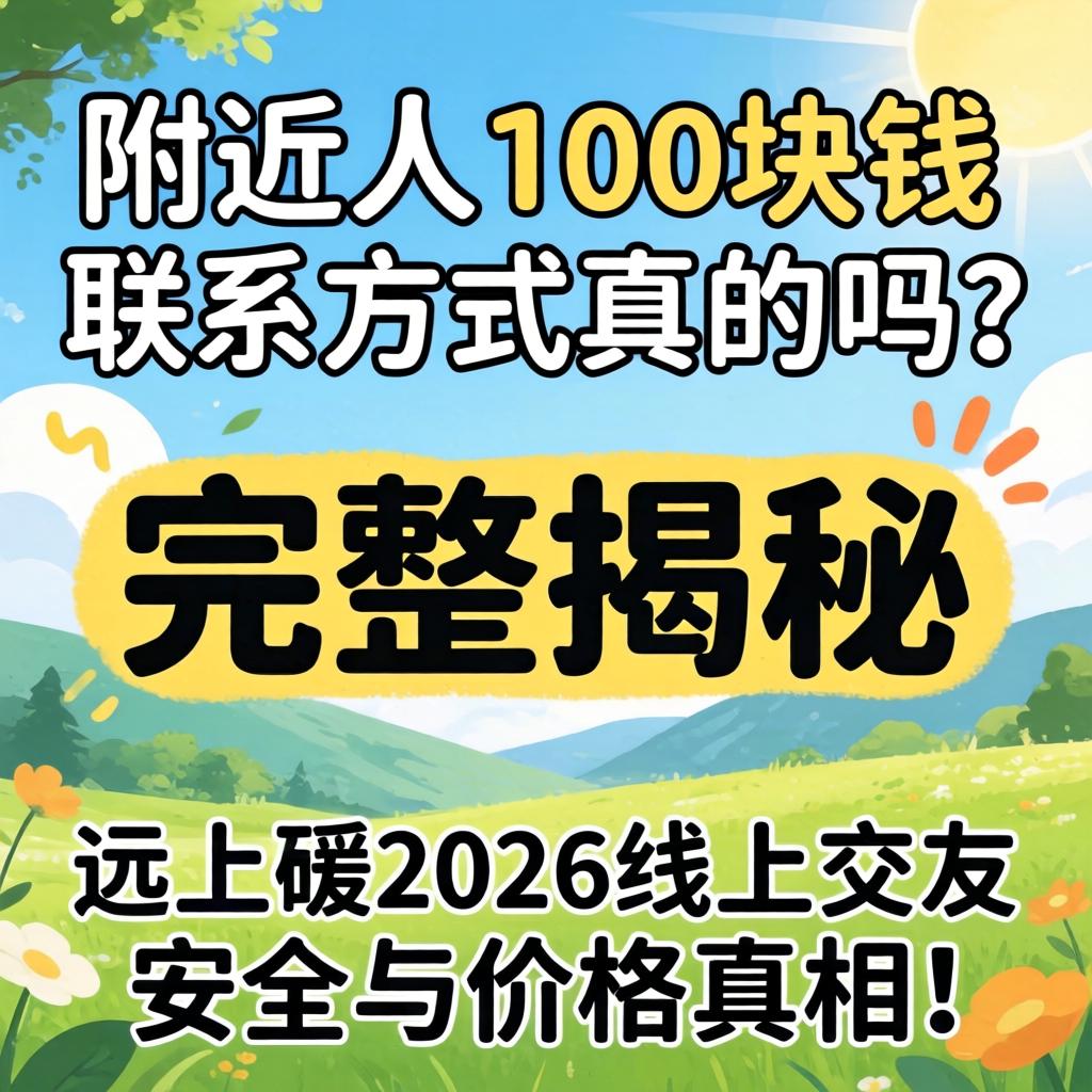 左近人100块钱联系方式真的吗？齐全揭秘2026线上交友安全与价值真相！