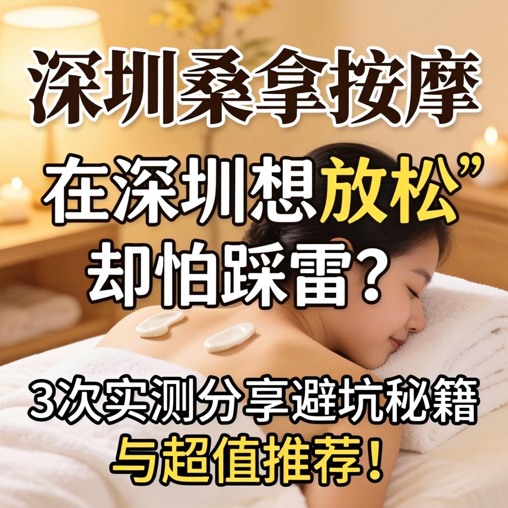 深圳桑拿按摩, 在深圳想放松却怕踩雷？3次实测分享避坑秘籍与超值推荐！
