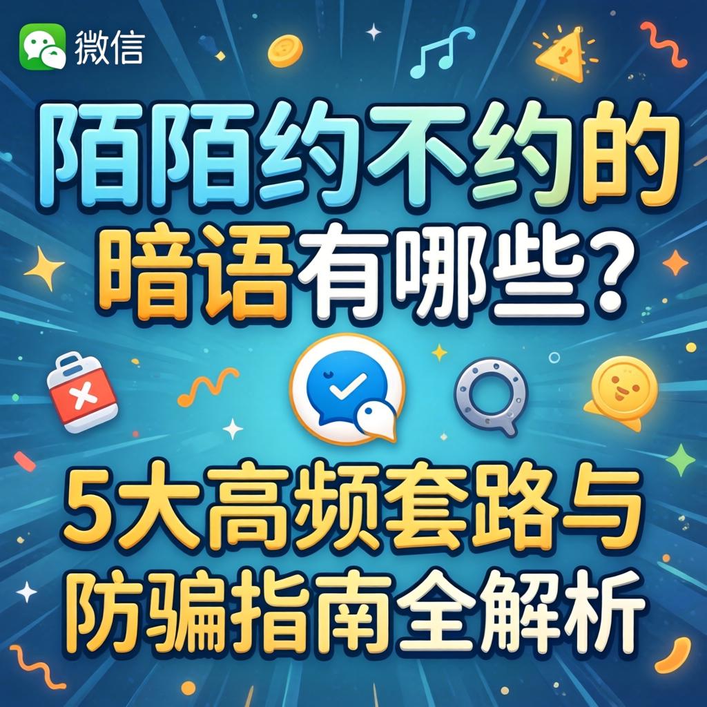 陌陌约不约的暗语有哪些？5大高频套路与防骗指南全解析