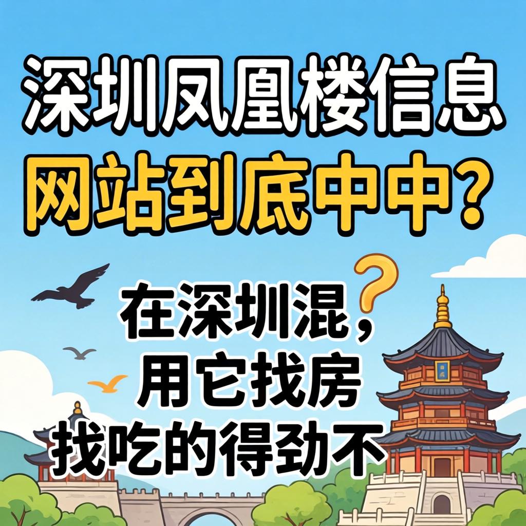 深圳凤凰楼信息网站到底中不中？在深圳混，用它找房找吃的得劲不？