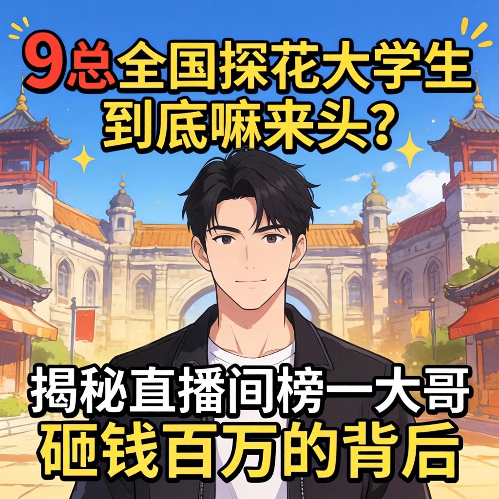 9总全国探花大学生到底嘛来头？揭秘直播间榜一大哥砸钱百万的背后