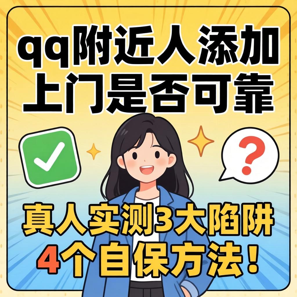 qq周围人添加的上门是否可靠，，真人实测3大陷阱与4个自保要领！