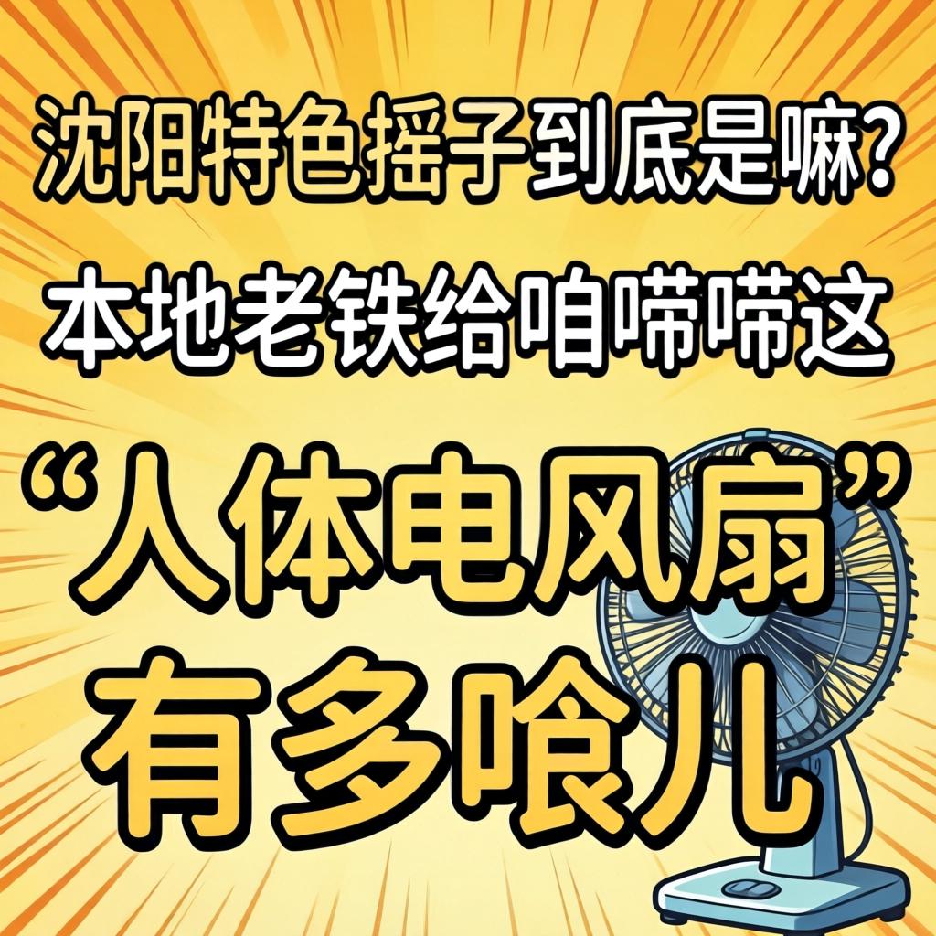 沈阳特色摇子到底是嘛？本地老铁给咱唠唠这“人体电风扇”有多哏儿！