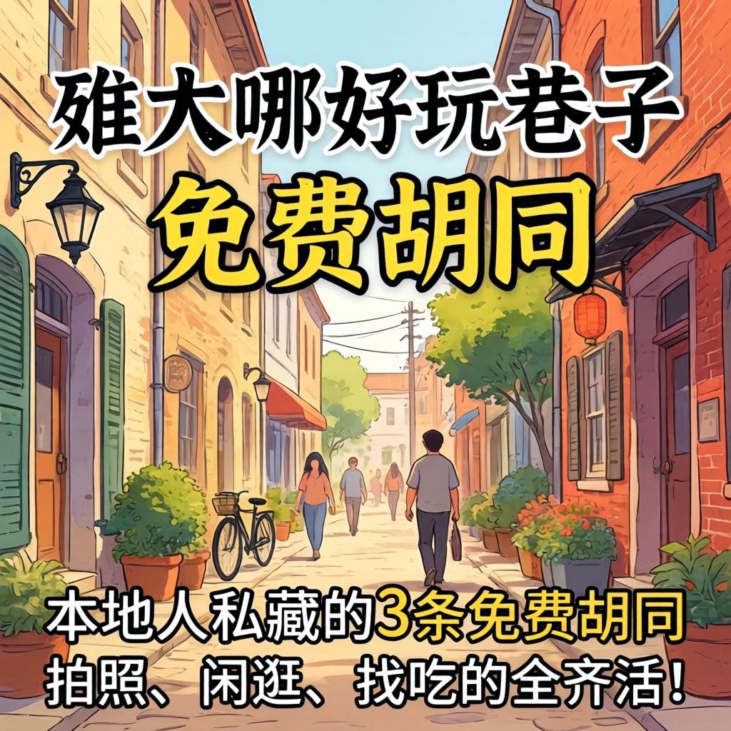 新乡哪有好玩的小路？本地人私藏的3条免费胡同，拍照、闲游、找吃的全齐活！