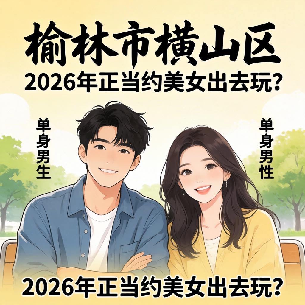 榆林市横山区的单身男性怎么在2026年正当约美女出去玩？