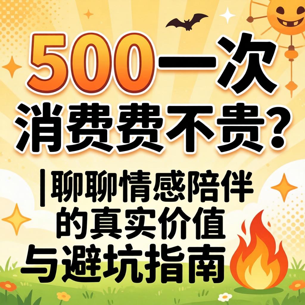 500一次的消费贵不贵？|聊聊情感陪伴的真实价值与避坑指南?