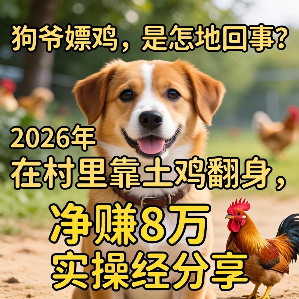狗爷嫖鸡，是怎地回事？2026年在村里靠土鸡翻身，净赚8万的实操经分享