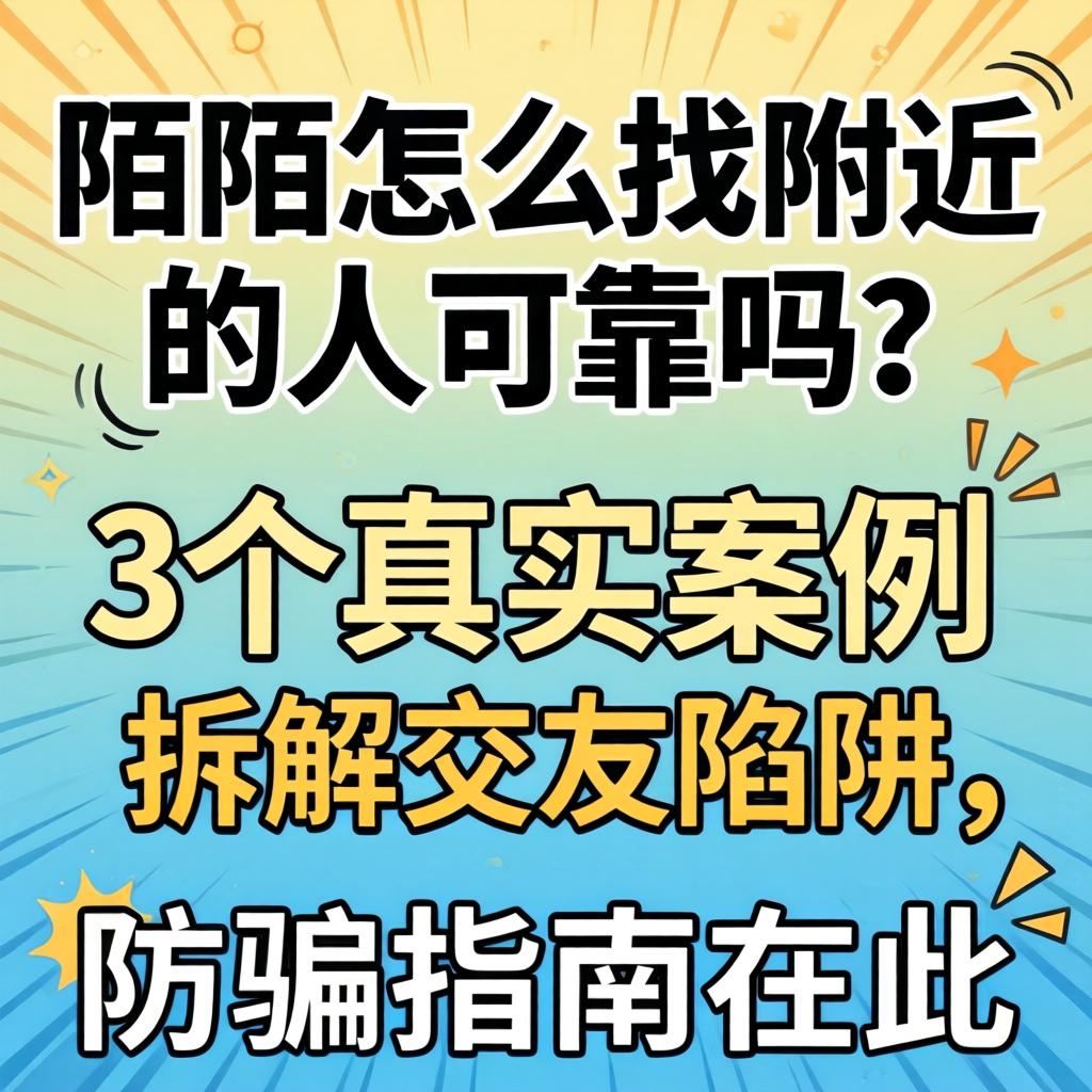 陌陌怎么找周围的人可靠吗？？？？3个真实案例拆解结交陷阱，，，防骗指南在此