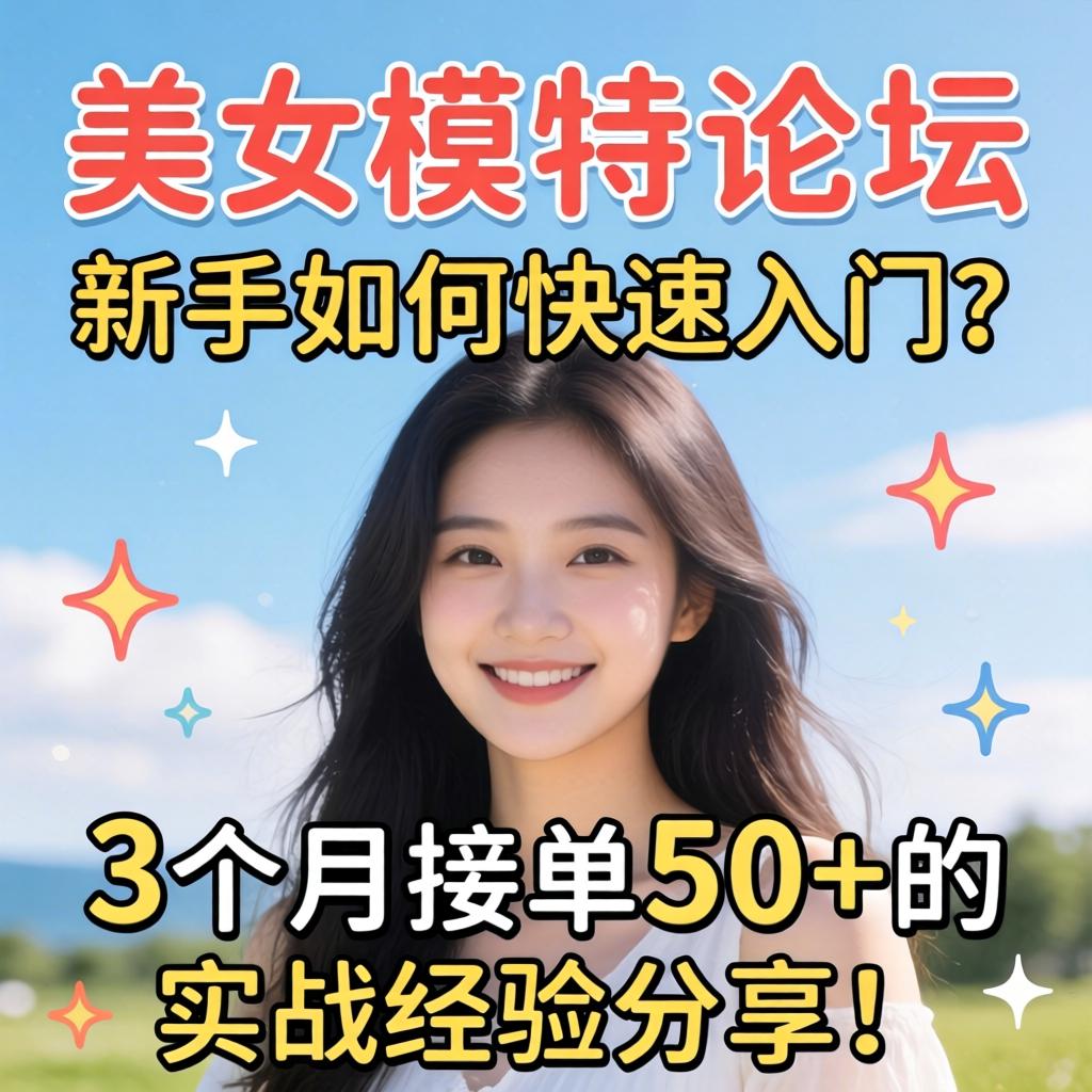 美女模特论坛，新手如何快速入门？3个月接单50+的实战经验分享！