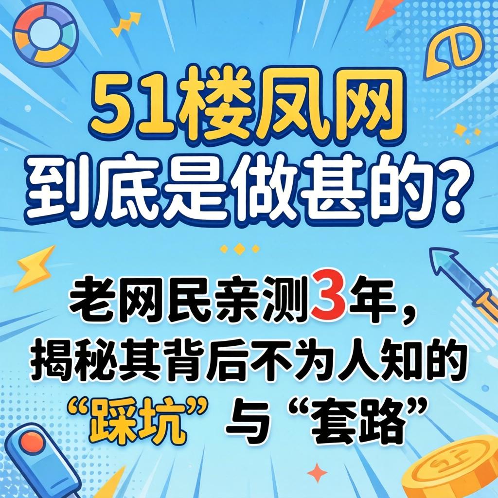51楼凤网，到底是做甚的？老网民亲测3年，揭秘其背后不为人知的“踩坑”与“套路”