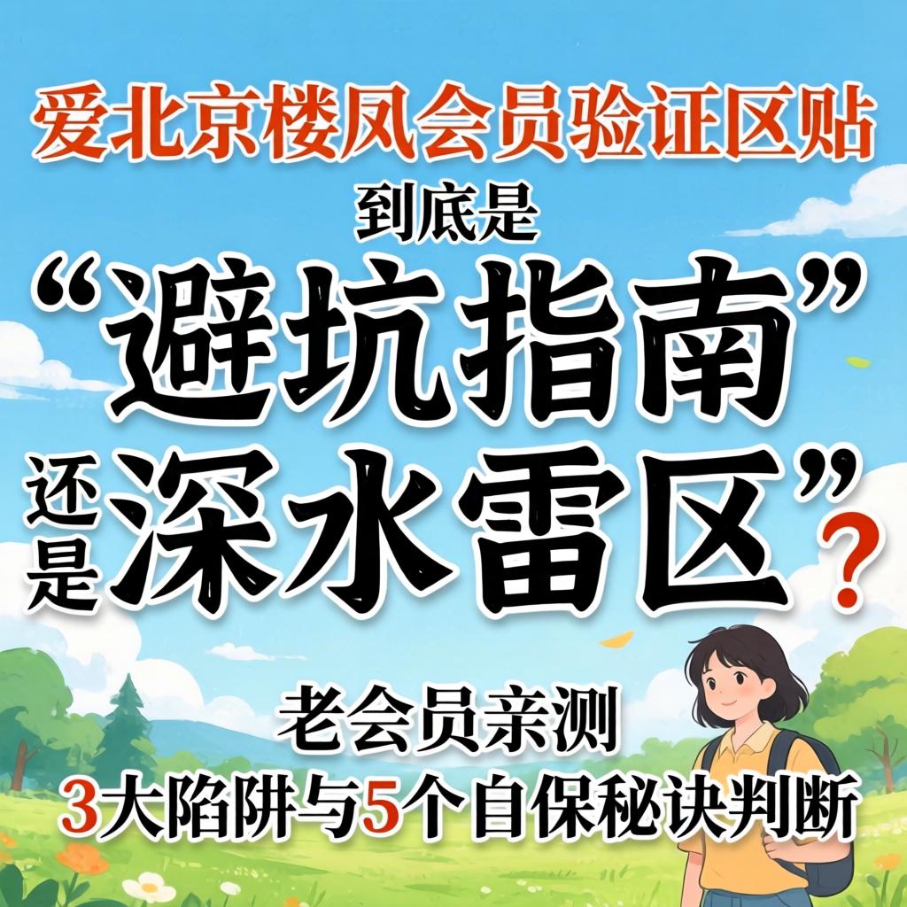 爱北京楼凤会员验证区贴，到底是“避坑指南”还是“深水雷区”？老会员亲测，3大陷阱与5个自保秘诀