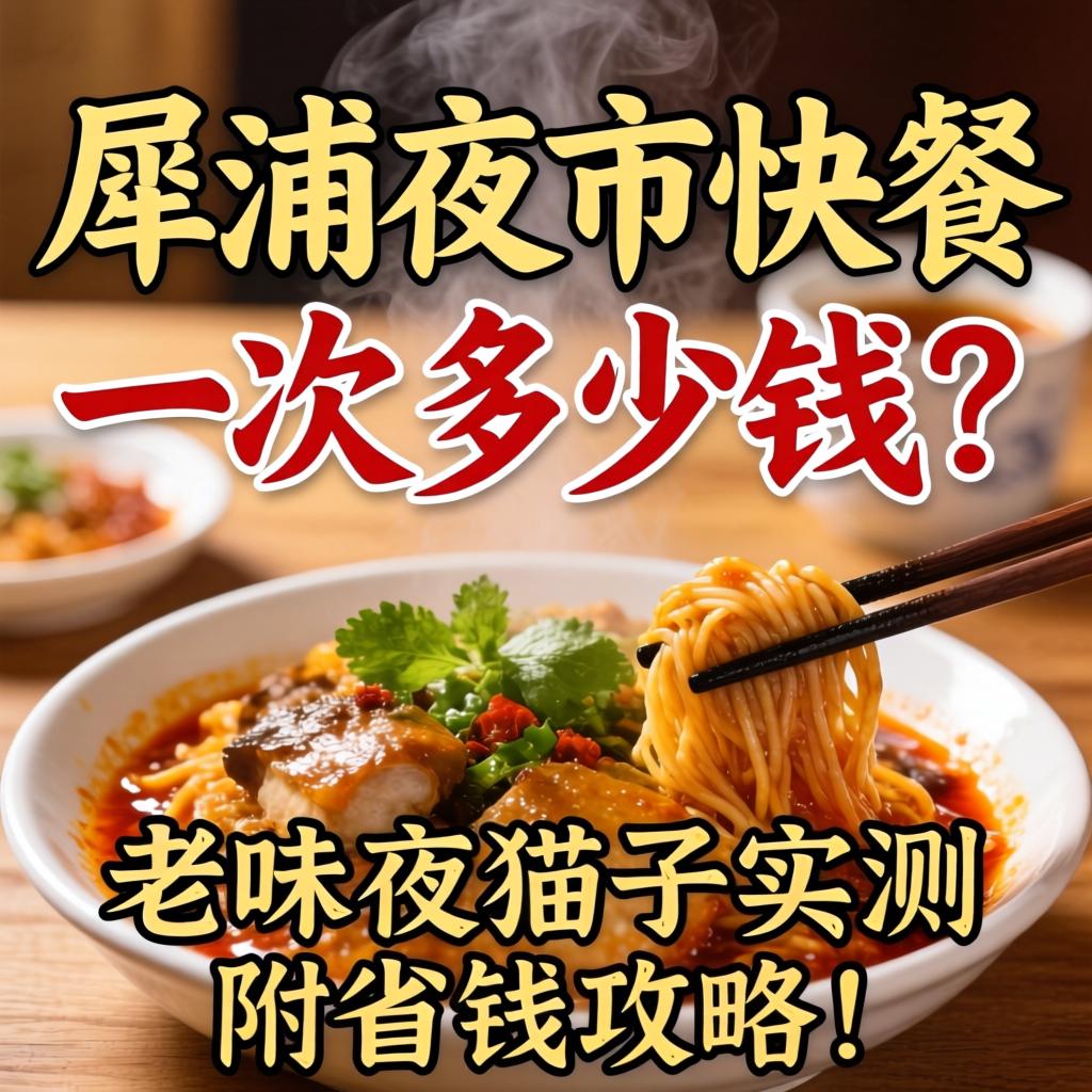 犀浦夜市快餐一次多少钱？老味夜猫子实测，附省钱攻略！