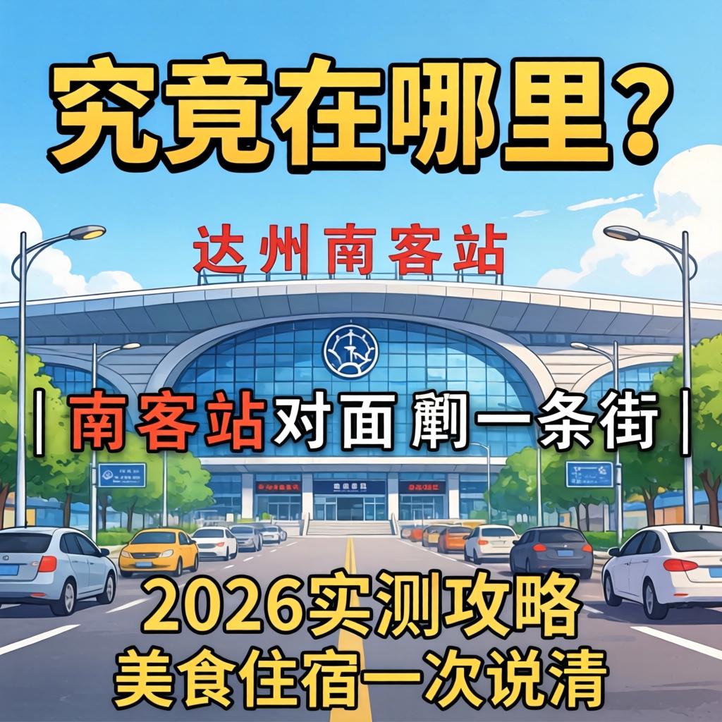 达州南客站对面一条街｜究竟在哪里？2026实测攻略，美食住宿一次说清