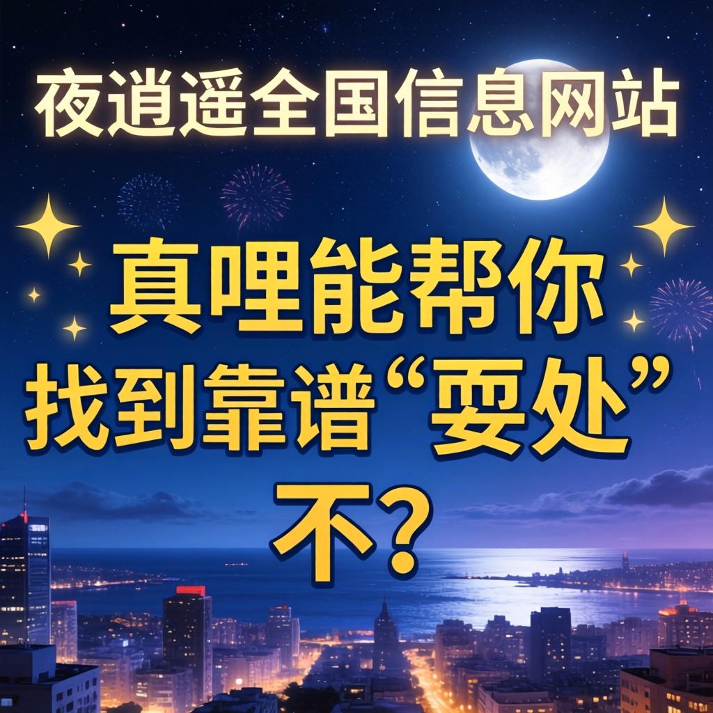 夜逍遥全国信息网站真哩能帮你找到靠谱“耍处”不?