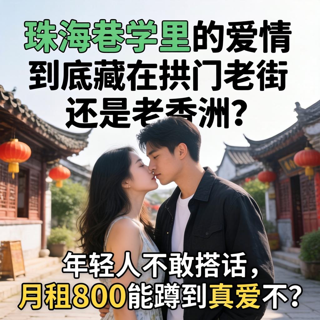 珠海巷子里的爱情，到底藏在拱北老街还是老香洲？年轻人不敢搭话，月租800能蹲到真爱不？