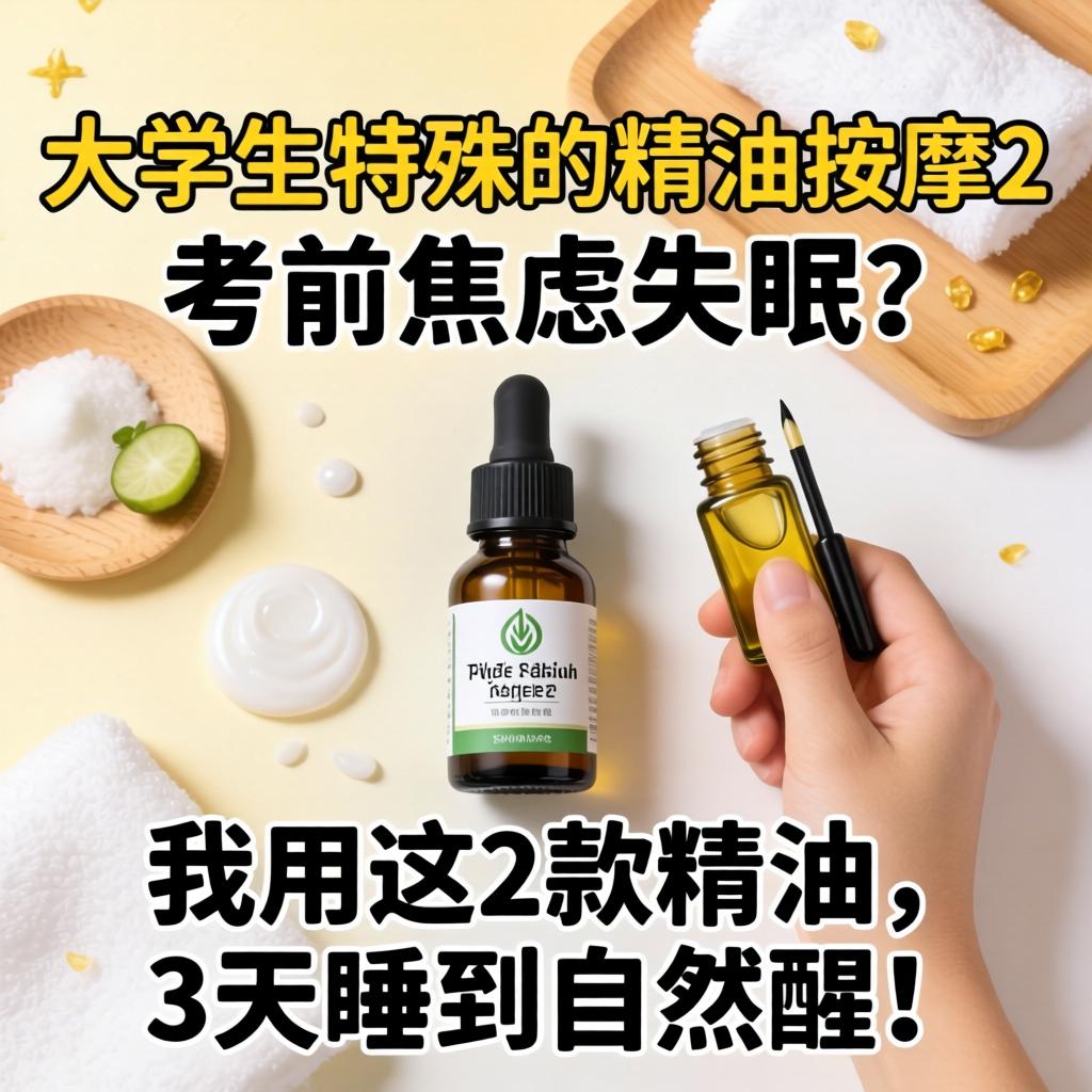 大学生特殊的精油推拿2，考前焦虑失眠？我用这2款精油，3天睡到天然醒！