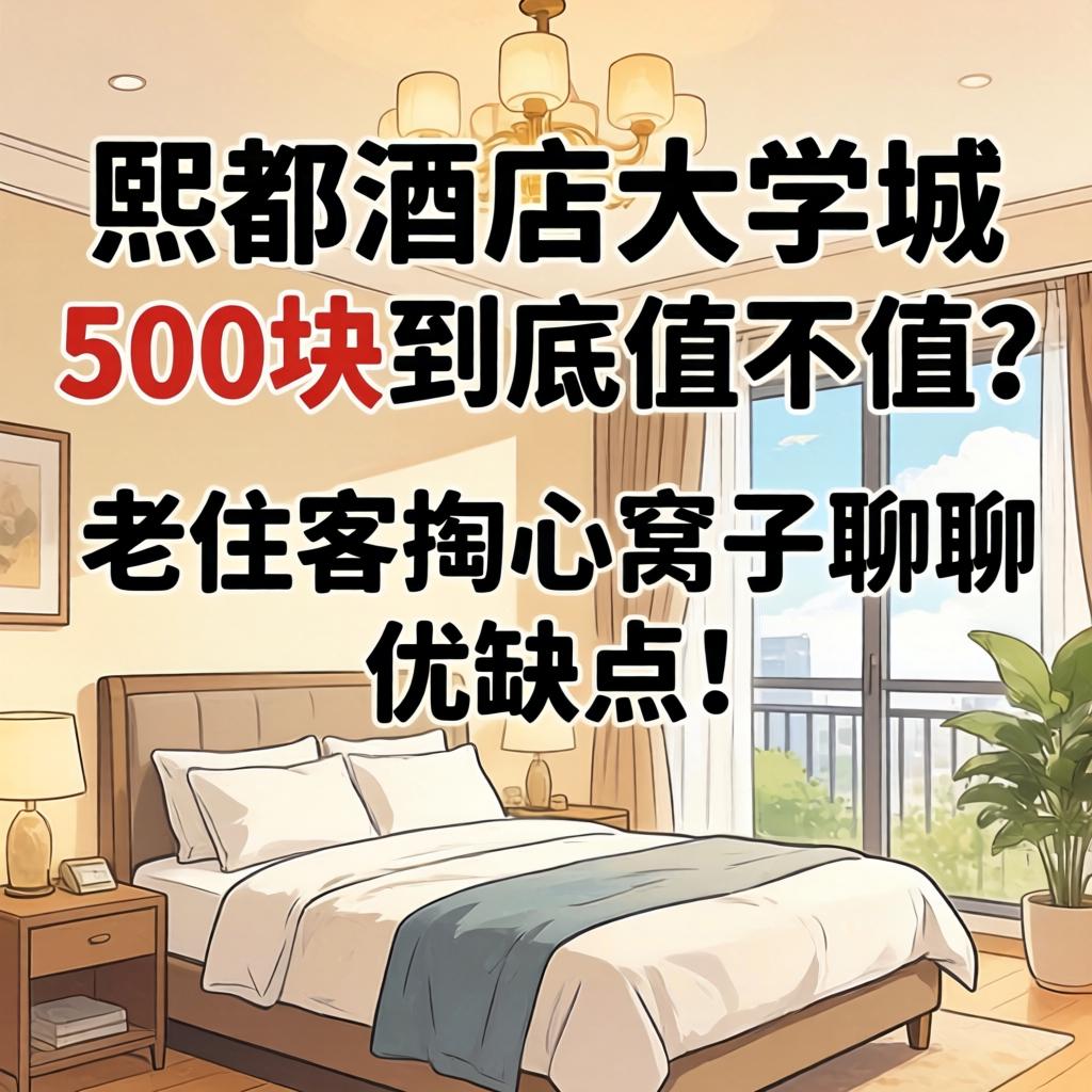 熙都酒店大学城500块到底值不值？老住客掏心窝子聊聊优弊端！