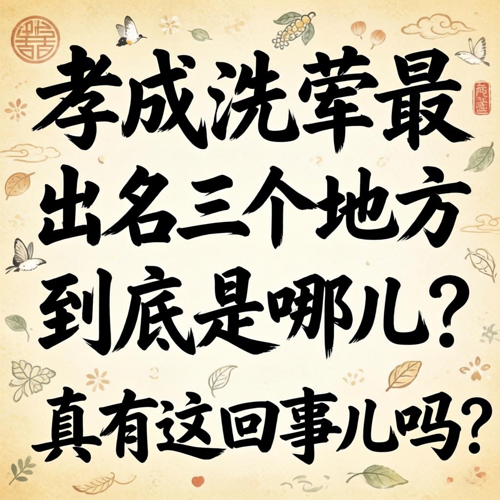 孝感洗荤最出名三个地方到底是哪儿?真有这回事儿吗?