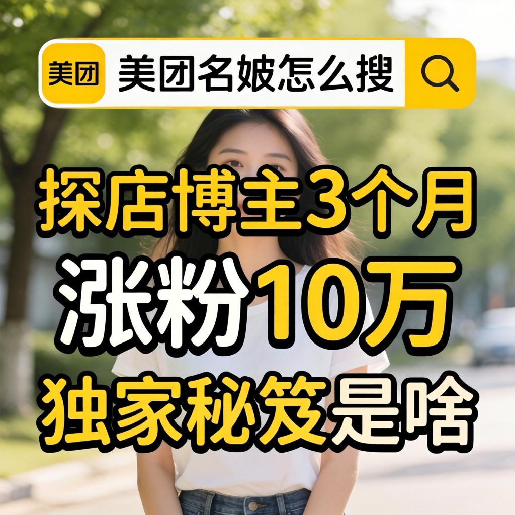 美团名媛怎么搜，探店博主3个月涨粉10万的独家秘笈是啥？