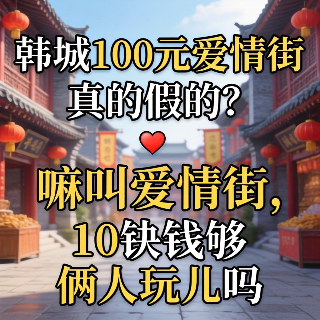 韩城100元爱情街真的假的？嘛叫爱情街，100块钱够俩人玩儿吗？