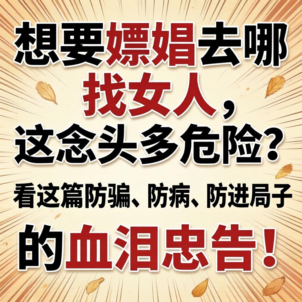 想要嫖娼去哪找女人，这想头多危险？看这篇防骗、防病、防进局子的血泪忠告！