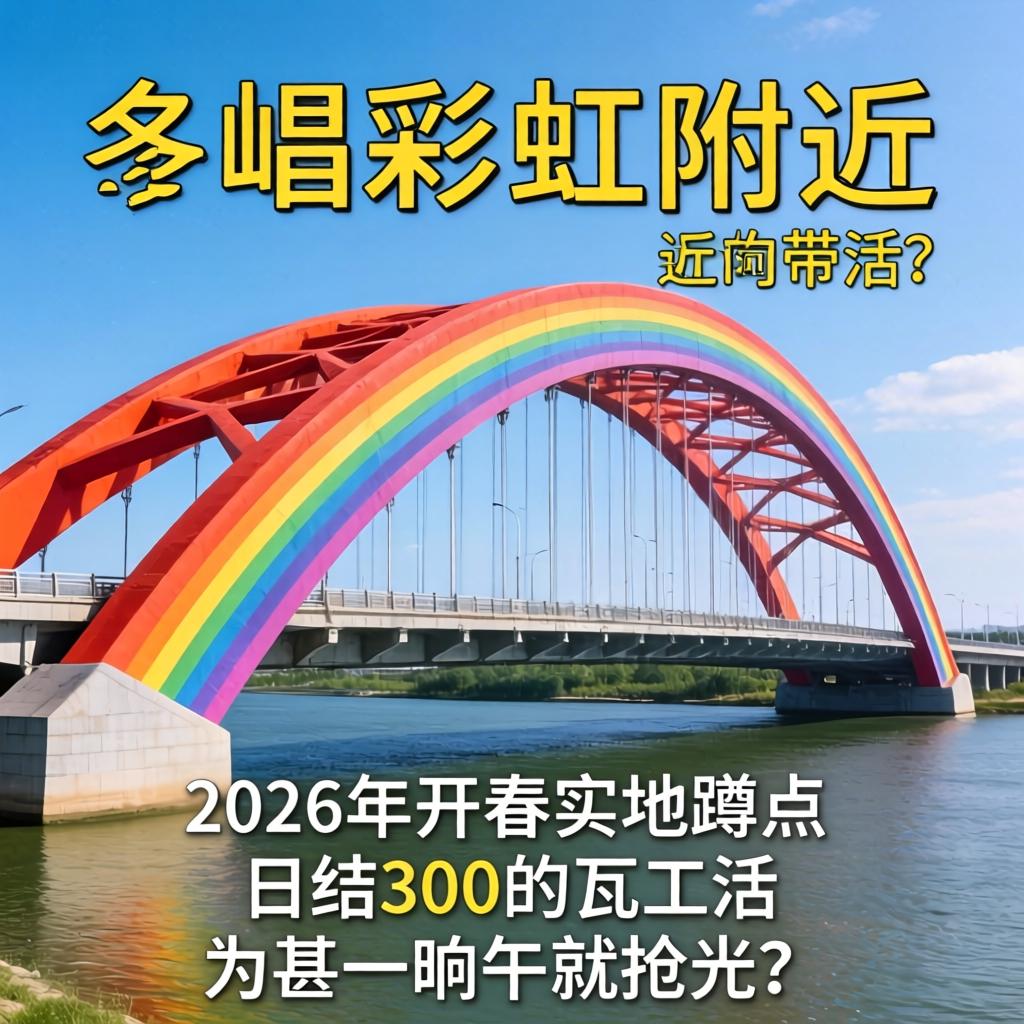 赤峰彩虹桥附近还有带活？2026年开春实地蹲点，日结300的瓦工活为甚一晌午就抢光？