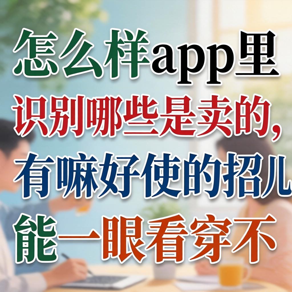 怎么样在app里识别哪些是卖的，，，，有嘛好使的招儿能一眼看透不？？？？？