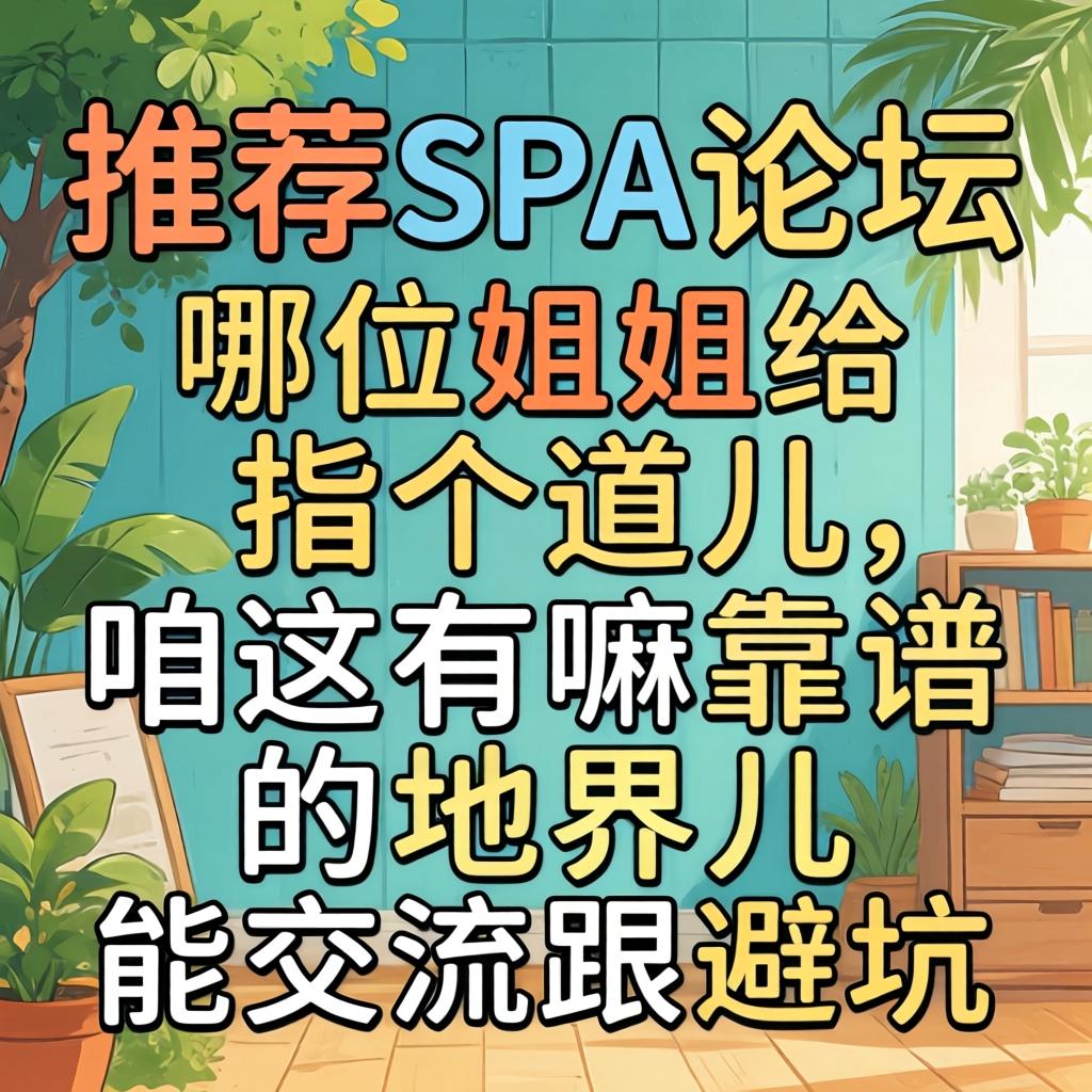 推荐spa的论坛——哪位姐姐给指个道儿，咱这有嘛靠谱的地界儿能交流跟避坑？