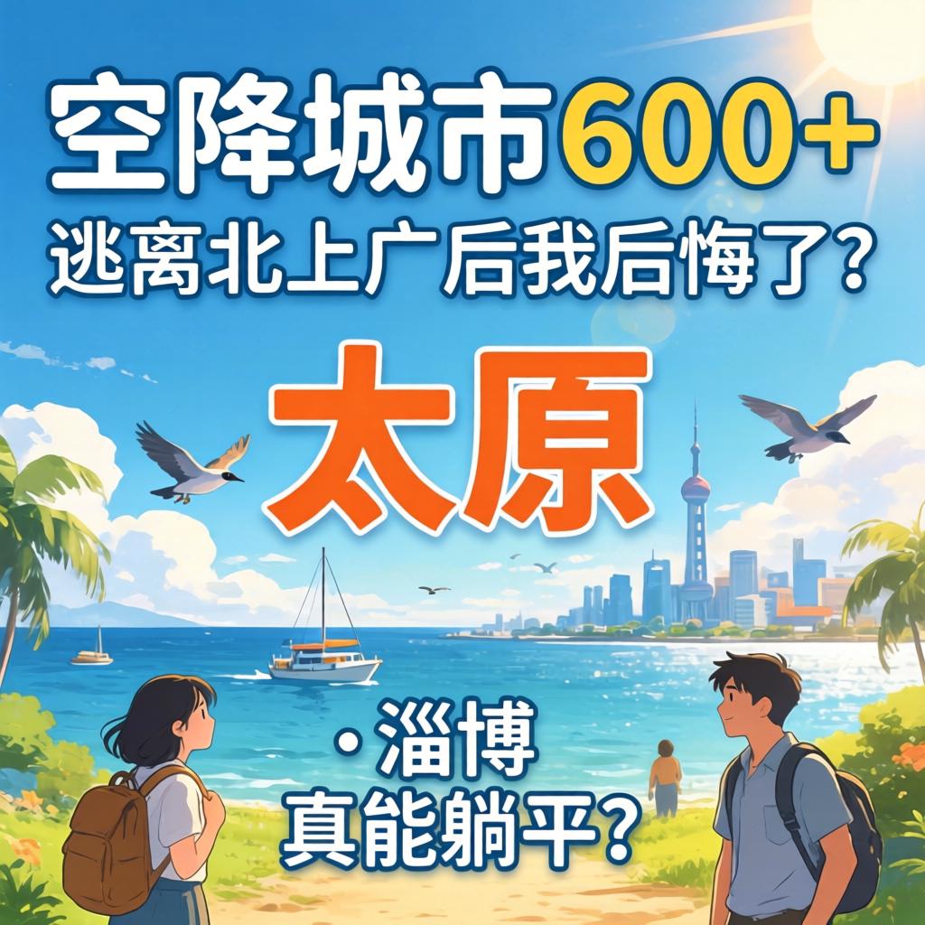 空降城市600+，逃离北上广后我后悔了？太原、淄博真能躺平？