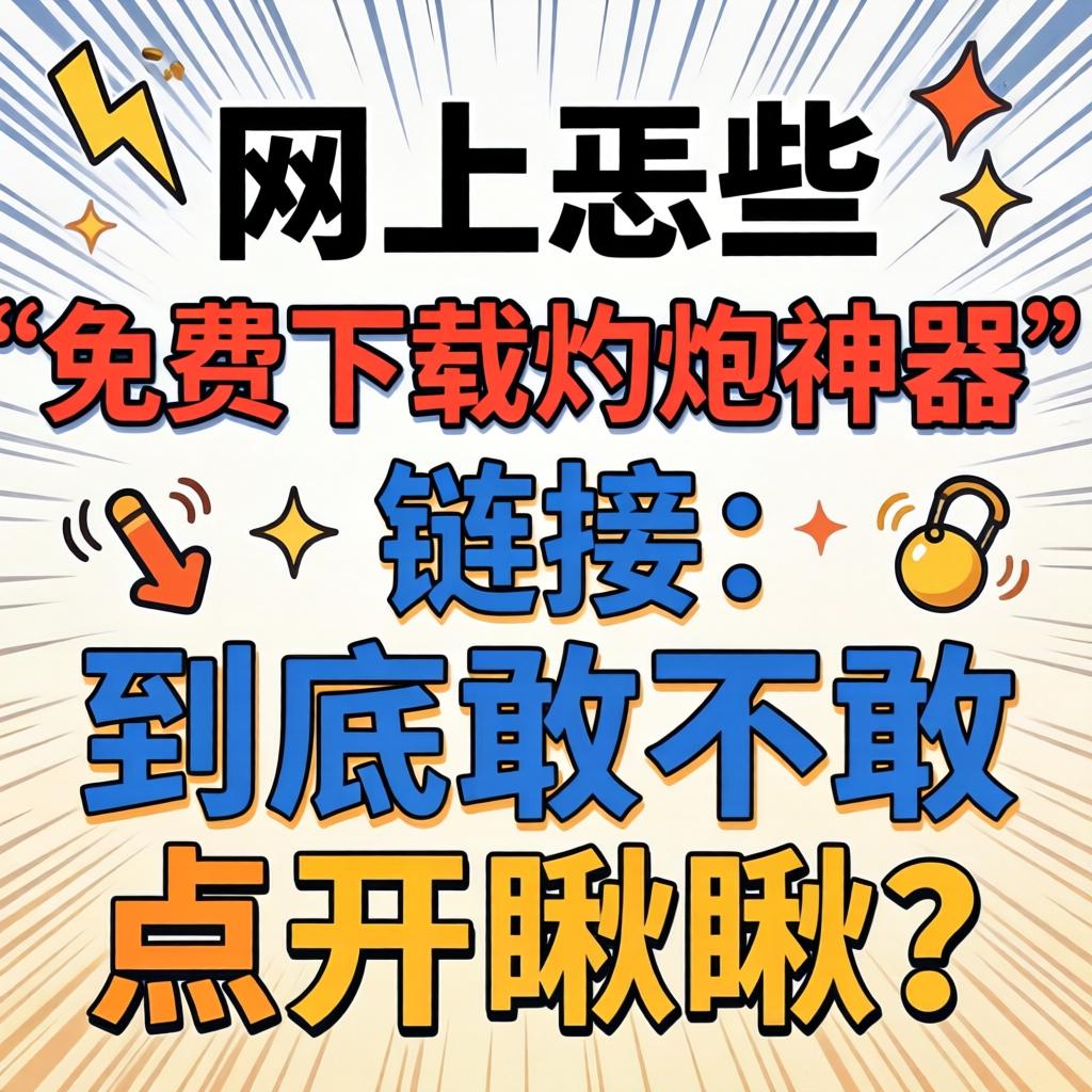 网上恁些“免费下载灼炮神器”的链接，到底敢不敢点开瞅瞅？