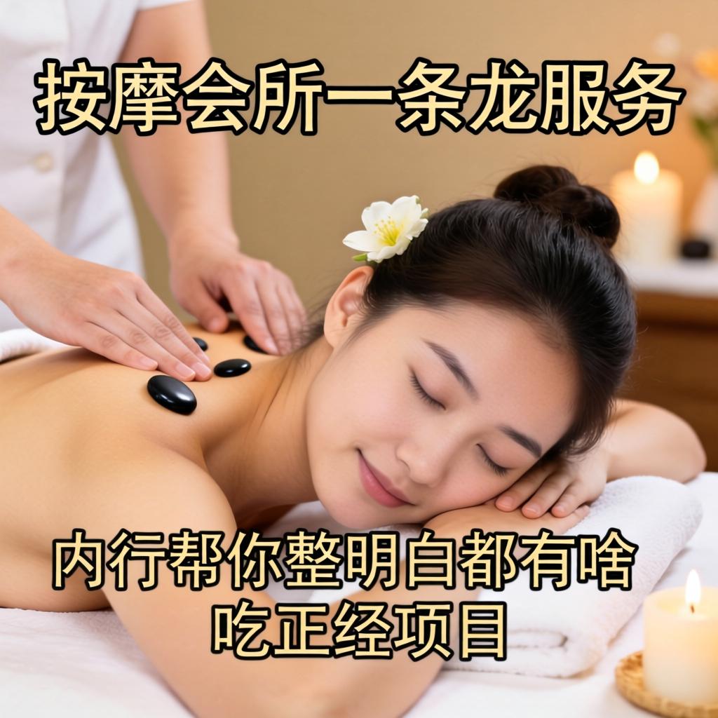 按摩会所一条龙服务有哪些，内行帮你整明白都有啥正经项目