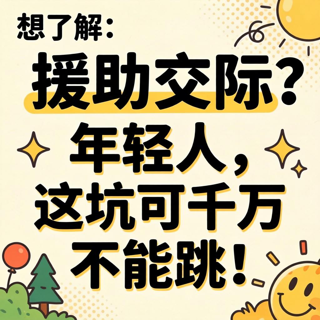 想了解“援助交际”?年轻人,这坑可千万不能跳!