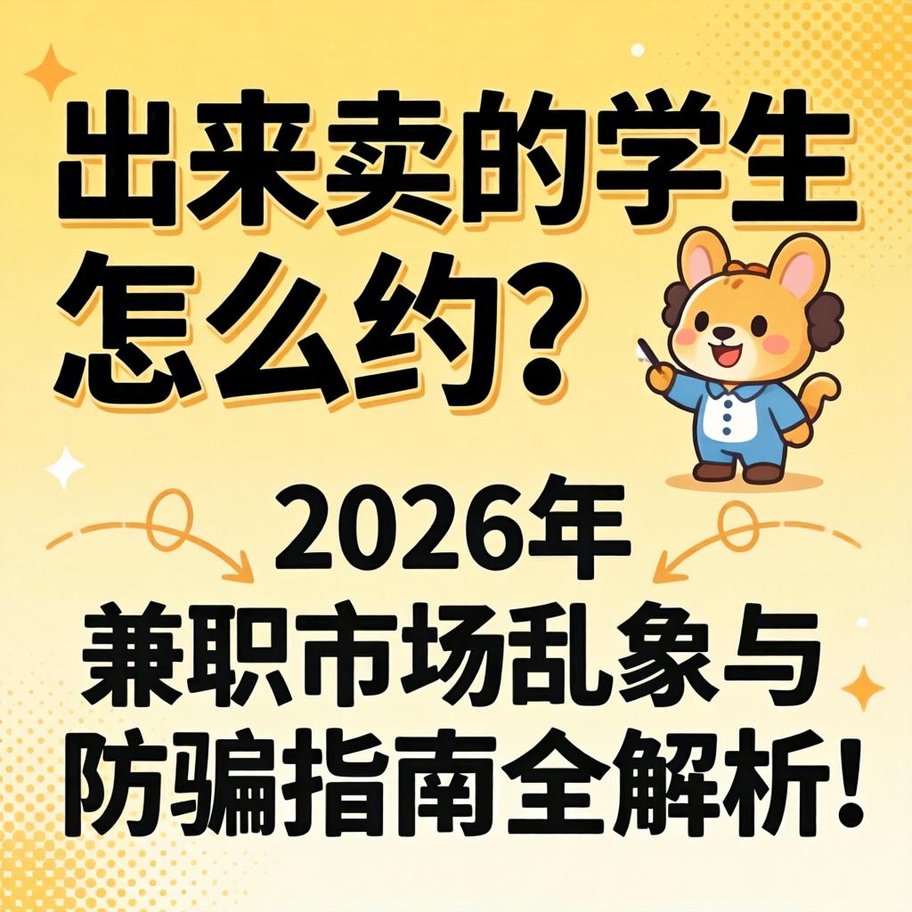 出来卖的学生怎么约？2026年兼职市场乱象与防骗指南全解析