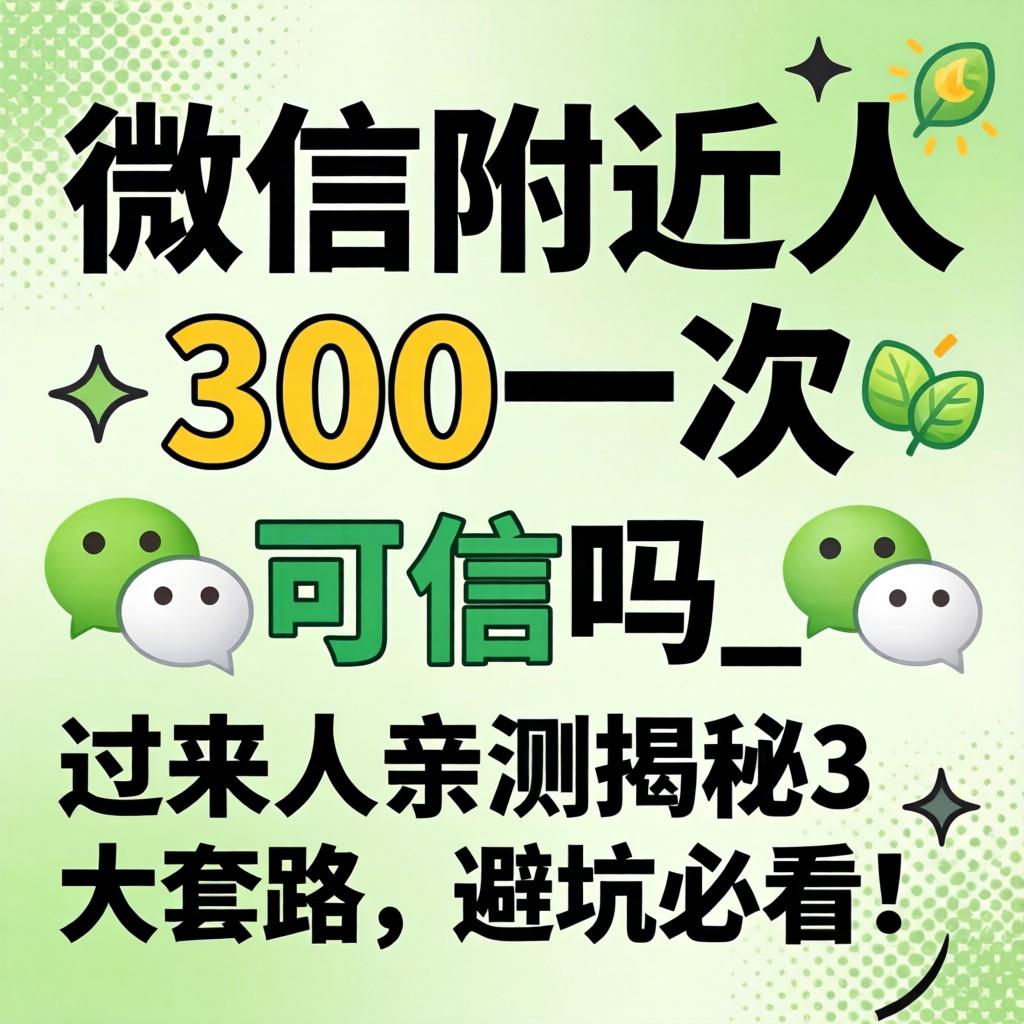 微信左近人300一次的可信吗_过来人亲测揭秘3大套路，避坑必看！