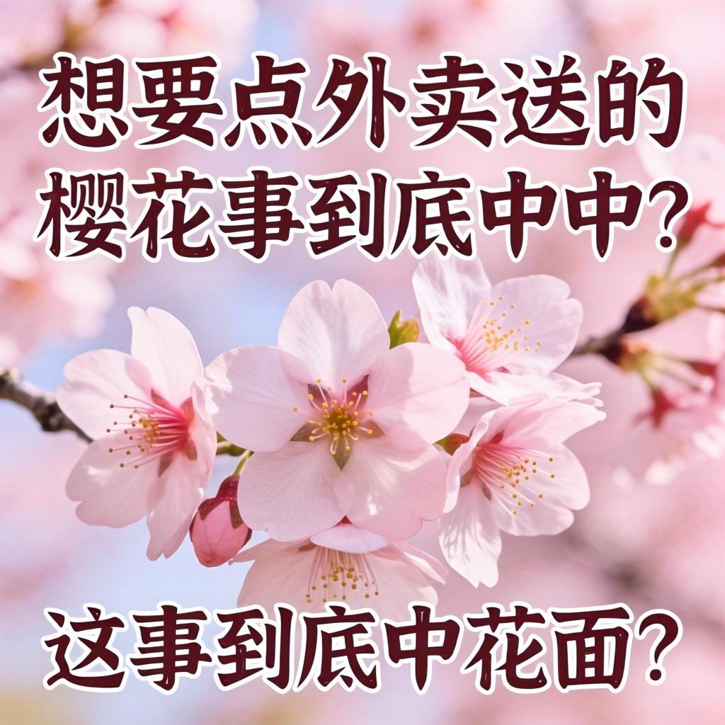 想要点外卖送的樱花，这事到底中不中？