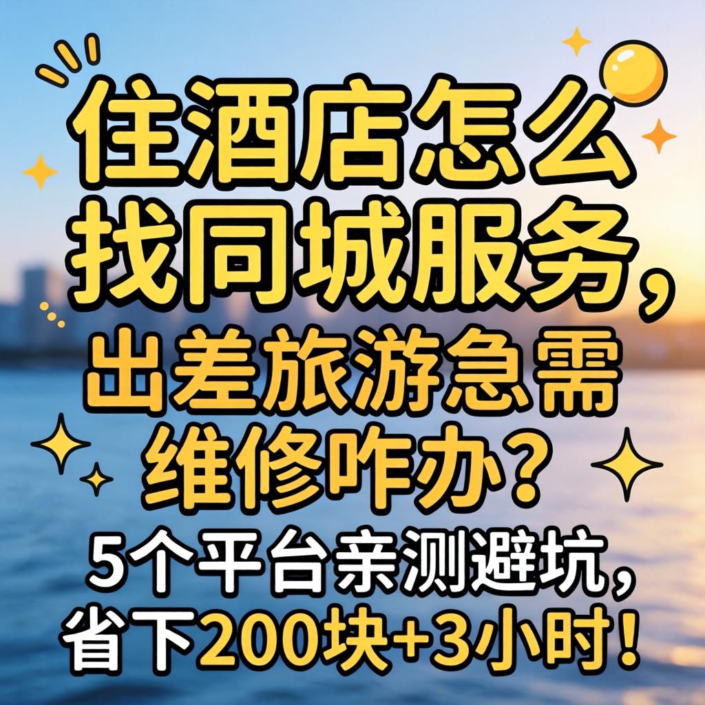 住酒店怎么找同城服务,出差旅游急需维修咋办?5个平台亲测避坑,省下200块+3小时!