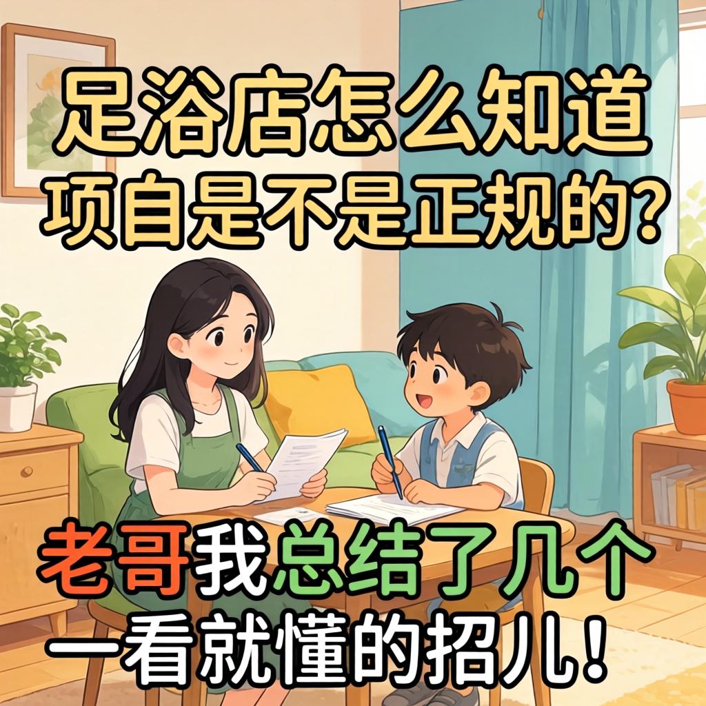足浴店怎么知路项目是不是正规的？老哥我总结了几个一看就懂的招儿！