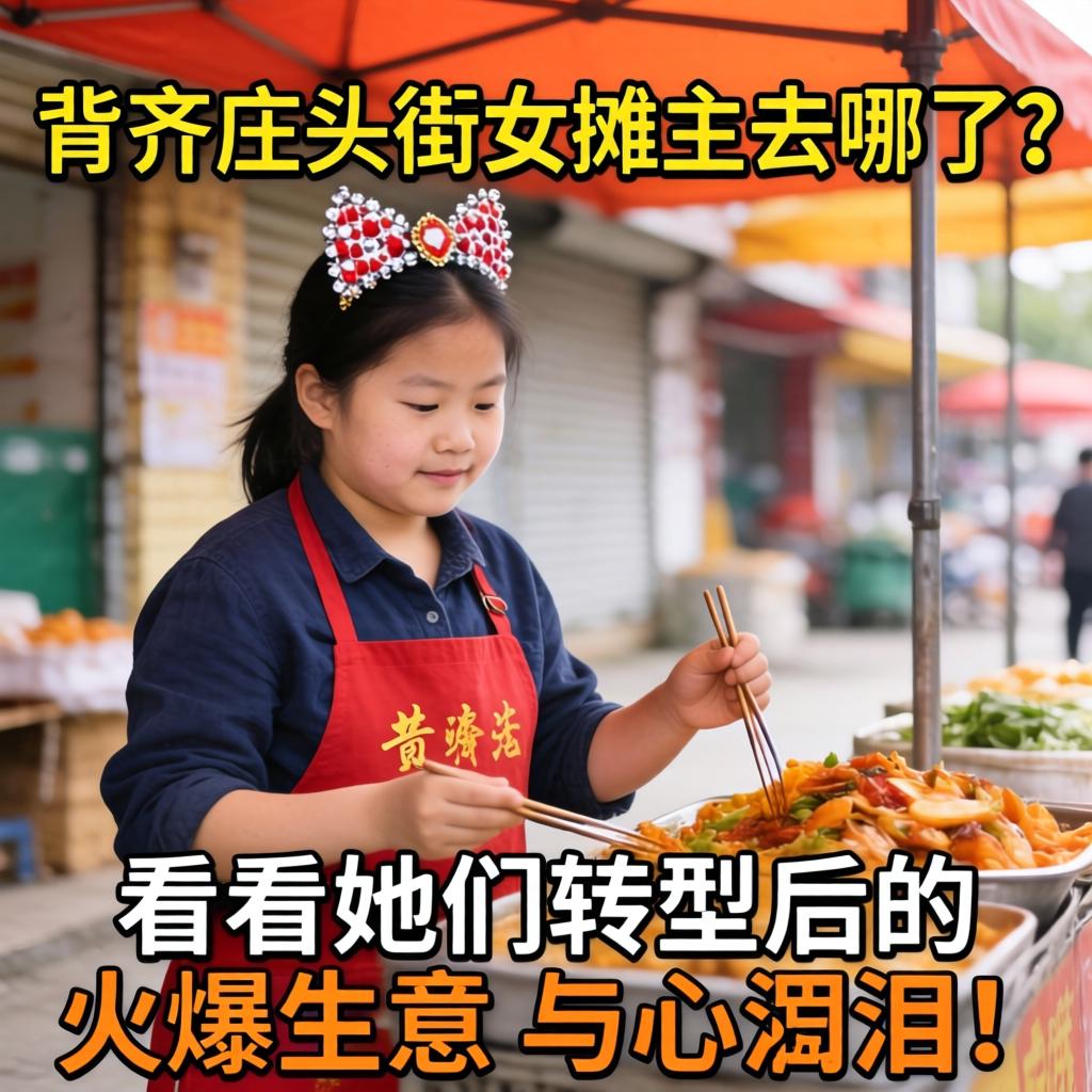 即墨庄头街女摊主去哪了？看看她们转型后的火爆生意与苦涩泪！