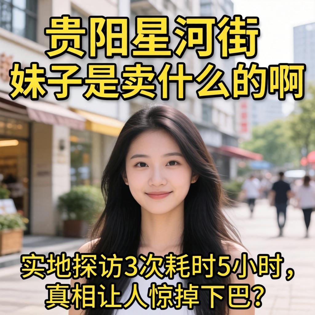 贵阳星河街的妹子是卖什么的啊，实地探访3次耗时5小时，真相让人惊掉下巴？