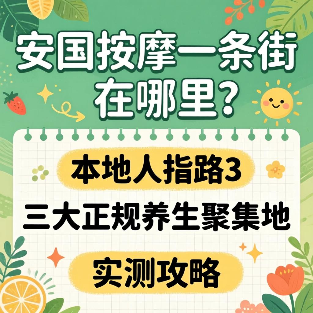 安国按摩一条街在哪?本地人指路3大正规养生聚集地|实测攻略