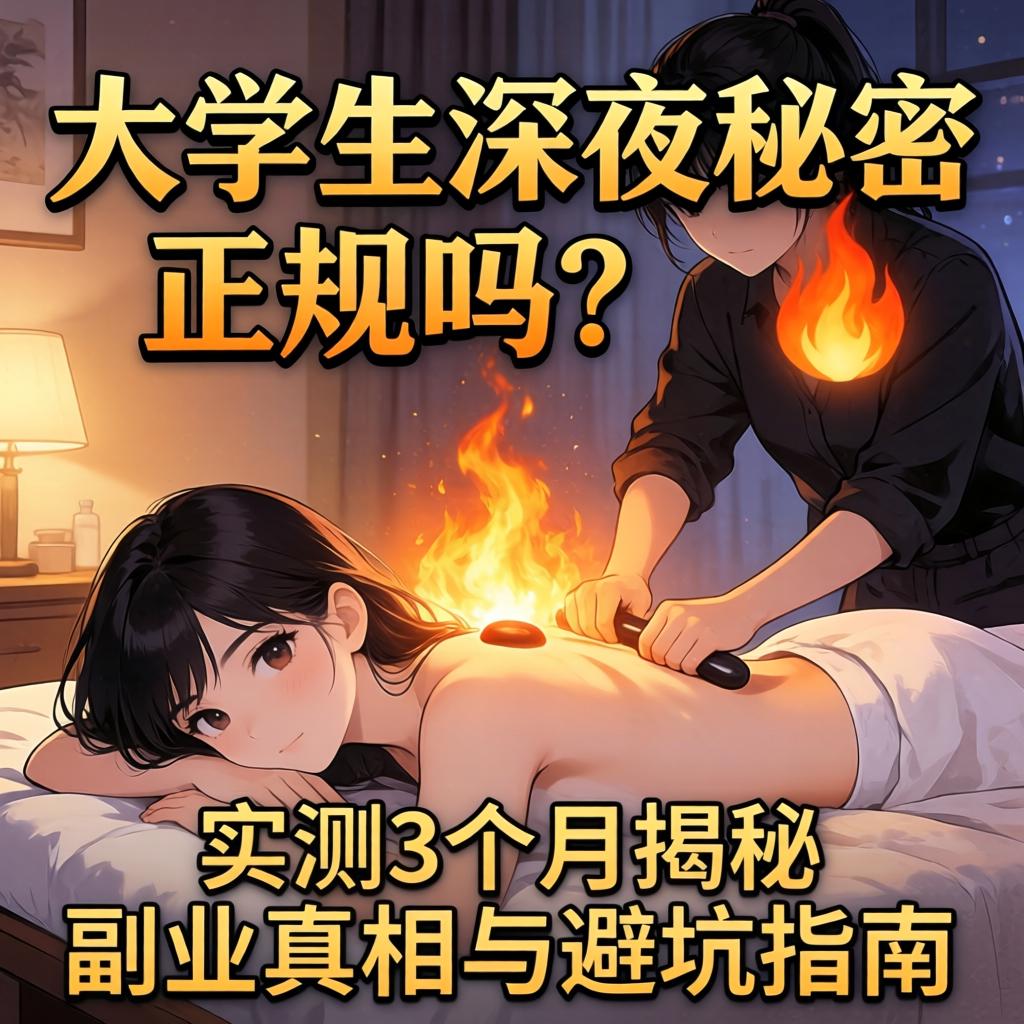 女大学生深夜秘密按摩正规吗??实测3个月揭秘副业真相与避坑指南