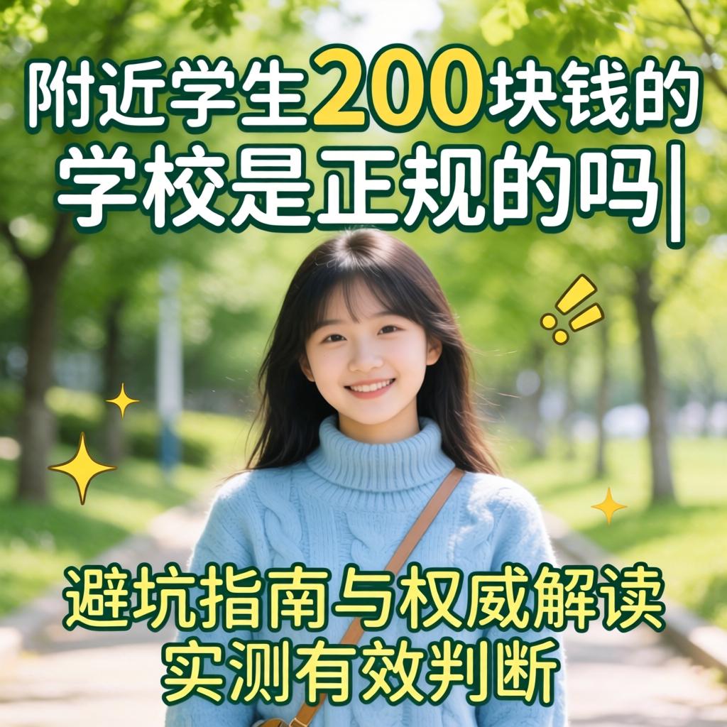 周围学生200块钱的学校是正规的吗|避坑指南与权威解读实测有用
