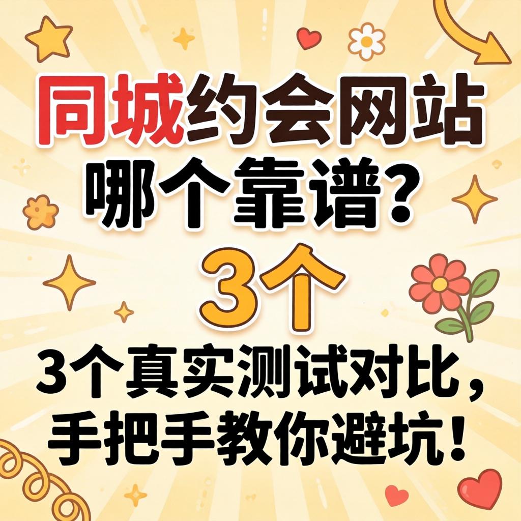 同城约会网站哪个靠谱？3个真实测试对比，手把手教你避坑！