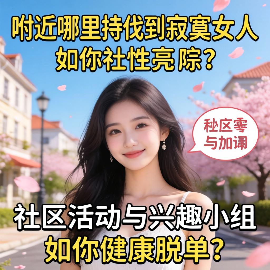 附近哪里能找到寂寞女人，社区活动与兴趣小组如何助你健康脱单？