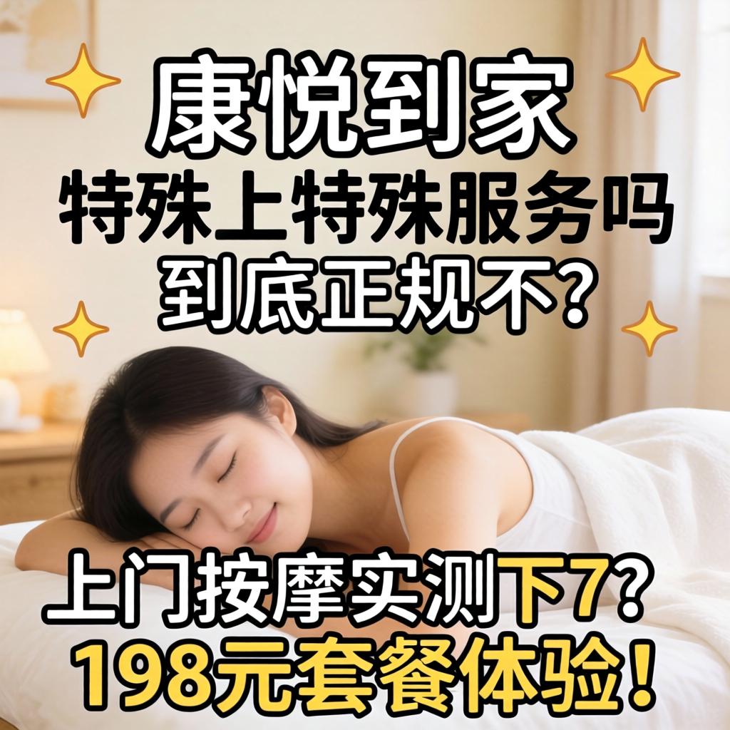 康悦到家有特殊服务吗，到底正规不？上门推拿实测198元套餐履历！